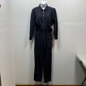 Zara Zip Up Cotton Jumpsuit Small